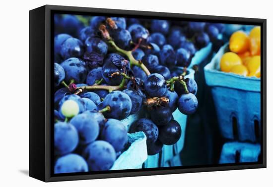 Blueberries-null-Framed Stretched Canvas