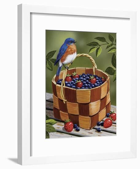 Blueberry Basket-William Vanderdasson-Framed Giclee Print