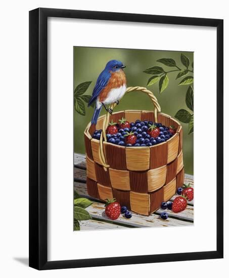 Blueberry Basket-William Vanderdasson-Framed Giclee Print