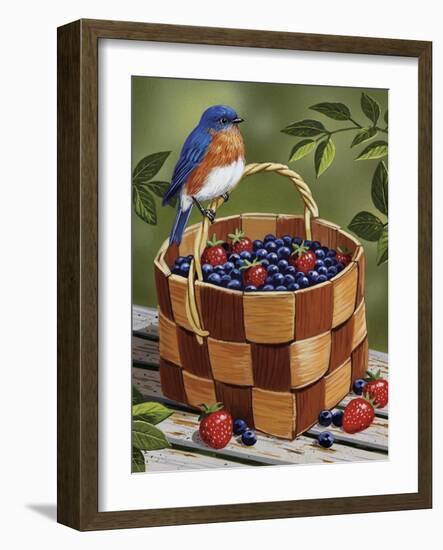 Blueberry Basket-William Vanderdasson-Framed Giclee Print