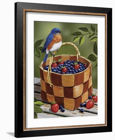 Blueberry Basket-William Vanderdasson-Framed Giclee Print