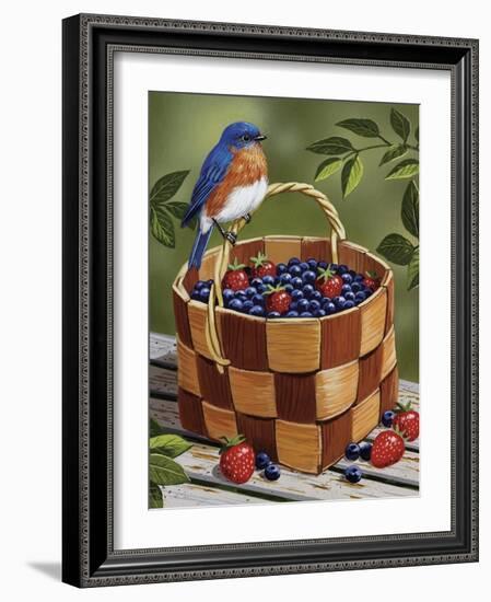 Blueberry Basket-William Vanderdasson-Framed Giclee Print