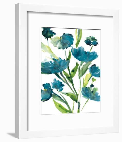 Blueberry Blooms II-Rebecca Meyers-Framed Art Print