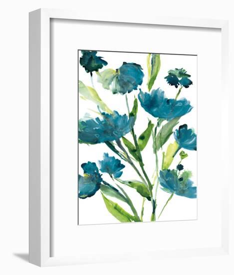 Blueberry Blooms II-Rebecca Meyers-Framed Art Print