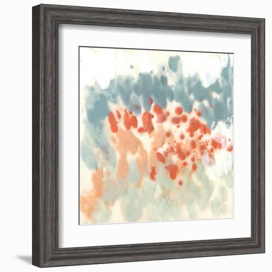 Blueberry & Coral Field II-Jennifer Goldberger-Framed Art Print