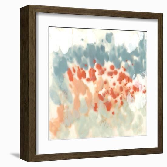 Blueberry & Coral Field II-Jennifer Goldberger-Framed Art Print