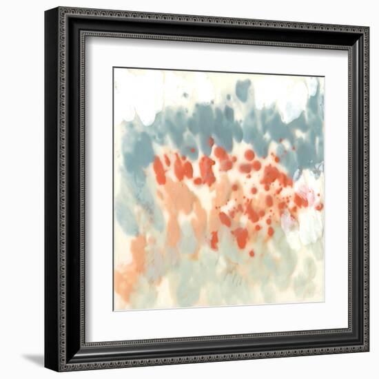 Blueberry & Coral Field II-Jennifer Goldberger-Framed Art Print