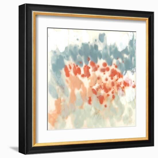 Blueberry & Coral Field II-Jennifer Goldberger-Framed Art Print