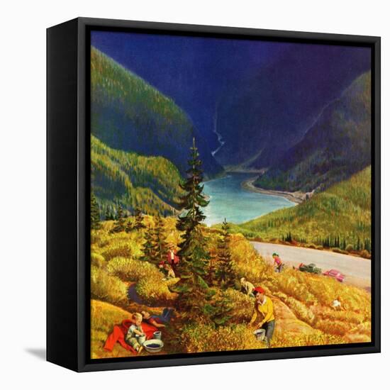 "Blueberry Hill", August 13, 1955-John Clymer-Framed Premier Image Canvas