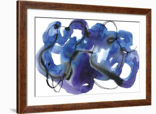 Blueberry Monster-Kim Johnson-Framed Giclee Print