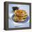 Blueberry Pancakes with Maple Syrup-Tara Fisher-Framed Premier Image Canvas