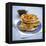 Blueberry Pancakes with Maple Syrup-Tara Fisher-Framed Premier Image Canvas