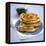 Blueberry Pancakes with Maple Syrup-Tara Fisher-Framed Premier Image Canvas