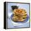 Blueberry Pancakes with Maple Syrup-Tara Fisher-Framed Premier Image Canvas