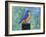 Bluebird Dotted Black Box-null-Framed Art Print