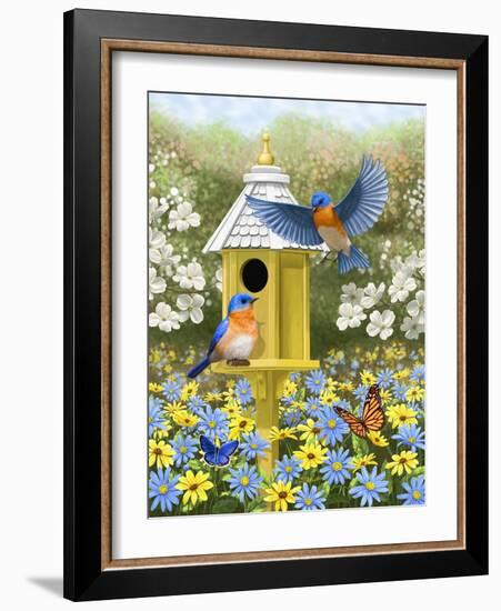 Bluebird Garden Home-Crista Forest-Framed Giclee Print