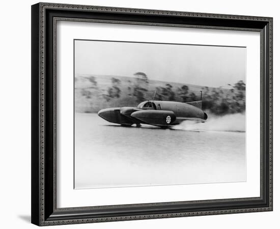 Bluebird K7 on Coniston Water, Cumbria, 1958-null-Framed Photographic Print