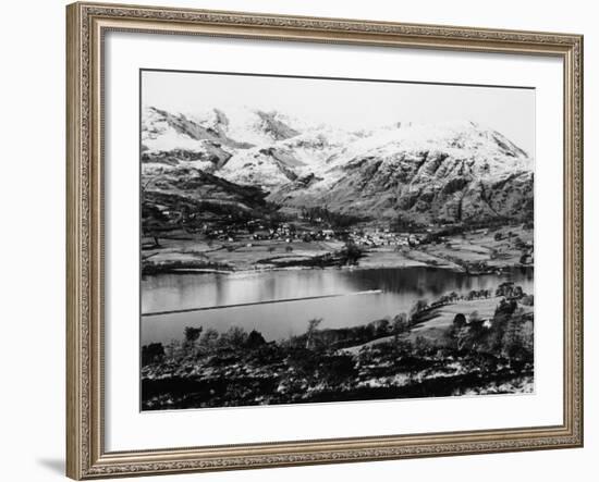 Bluebird K7 on Coniston Water, Cumbria, Possibly Christmas Day, 1966-null-Framed Photographic Print