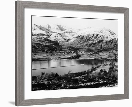 Bluebird K7 on Coniston Water, Cumbria, Possibly Christmas Day, 1966-null-Framed Photographic Print