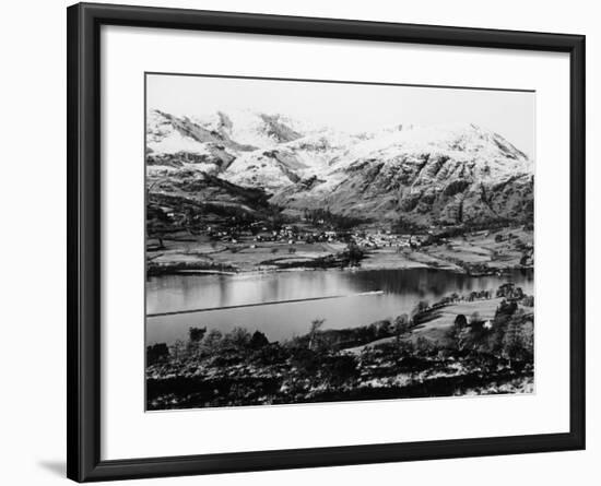 Bluebird K7 on Coniston Water, Cumbria, Possibly Christmas Day, 1966-null-Framed Photographic Print