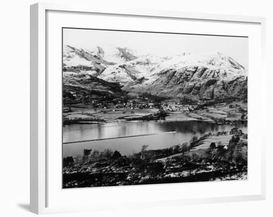 Bluebird K7 on Coniston Water, Cumbria, Possibly Christmas Day, 1966-null-Framed Photographic Print