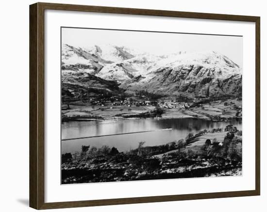 Bluebird K7 on Coniston Water, Cumbria, Possibly Christmas Day, 1966-null-Framed Photographic Print
