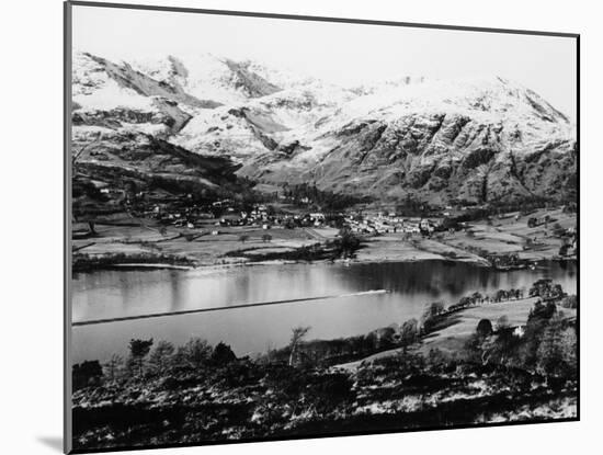 Bluebird K7 on Coniston Water, Cumbria, Possibly Christmas Day, 1966-null-Mounted Photographic Print