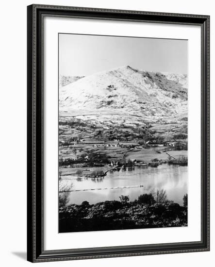 Bluebird K7 on Coniston Water, Cumbria, Possibly Christmas Day, 1966-null-Framed Photographic Print