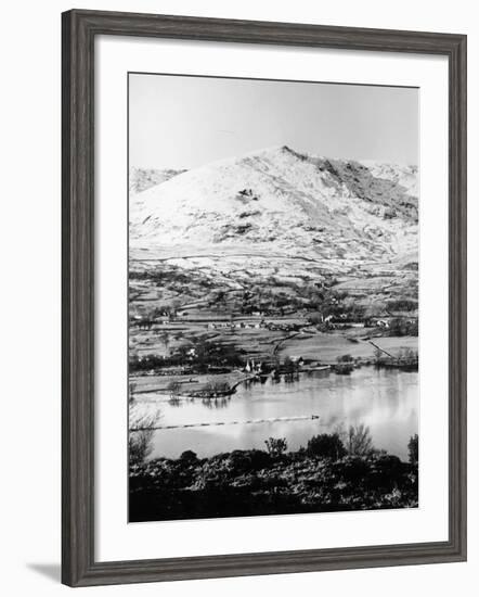 Bluebird K7 on Coniston Water, Cumbria, Possibly Christmas Day, 1966-null-Framed Photographic Print