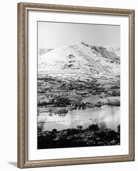 Bluebird K7 on Coniston Water, Cumbria, Possibly Christmas Day, 1966-null-Framed Photographic Print