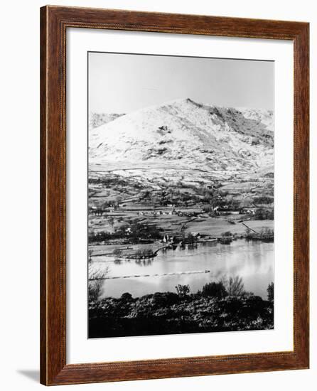 Bluebird K7 on Coniston Water, Cumbria, Possibly Christmas Day, 1966-null-Framed Photographic Print