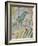 Bluebird on Branch-Tim Nyberg-Framed Giclee Print