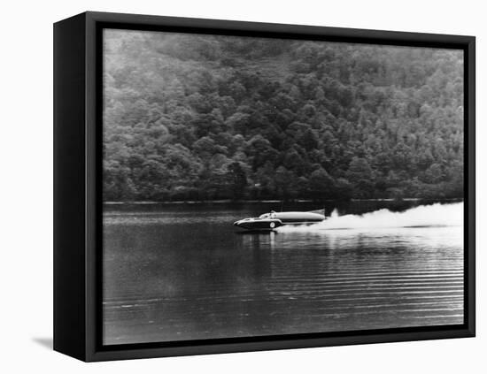 Bluebird on Coniston Water, Cumbria, November 1958-null-Framed Premier Image Canvas