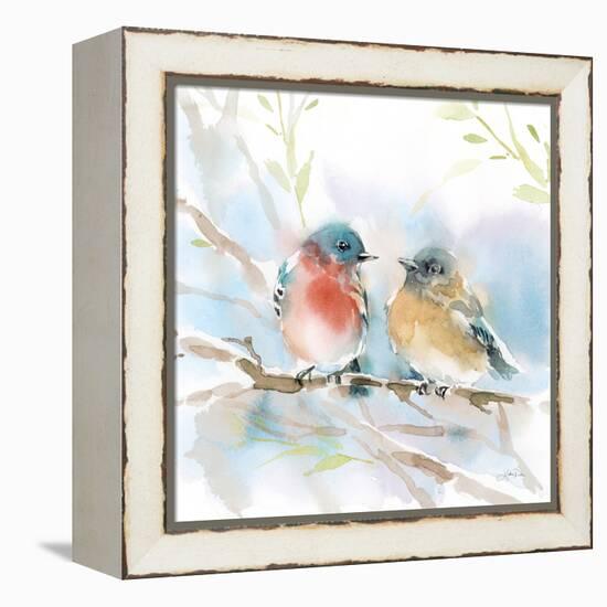 Bluebird Pair in Spring-Katrina Pete-Framed Stretched Canvas
