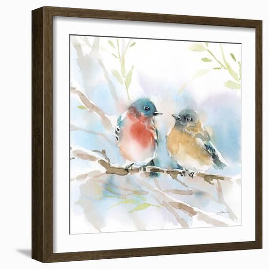 Bluebird Pair in Spring-Katrina Pete-Framed Premium Giclee Print