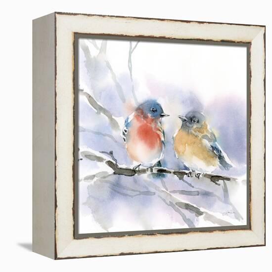 Bluebird Pair-Katrina Pete-Framed Stretched Canvas