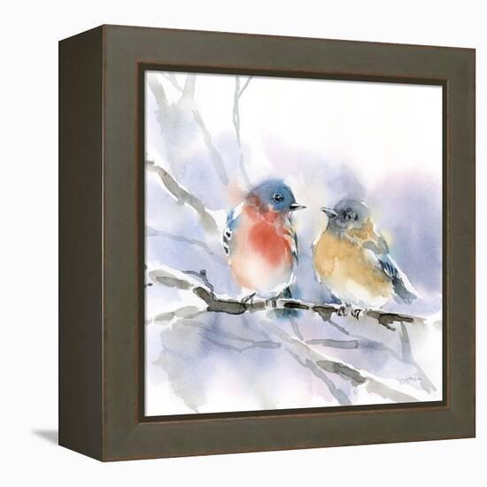 Bluebird Pair-Katrina Pete-Framed Stretched Canvas