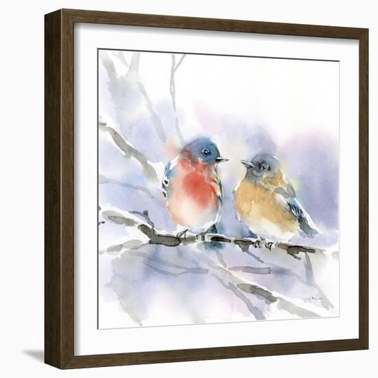 Bluebird Pair-Katrina Pete-Framed Art Print