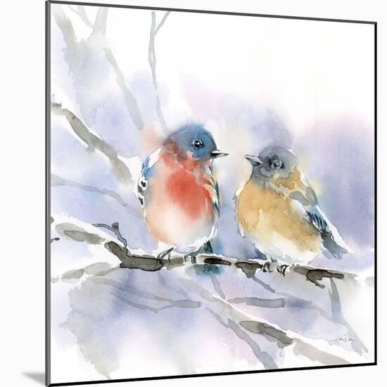 Bluebird Pair-Katrina Pete-Mounted Art Print