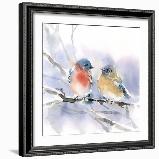 Bluebird Pair-Katrina Pete-Framed Art Print