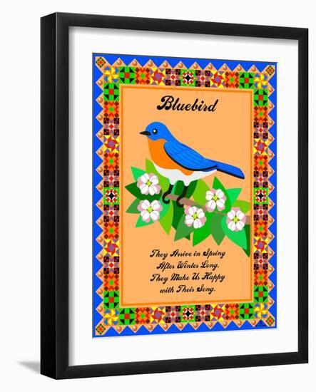 Bluebird Quilt-Mark Frost-Framed Giclee Print