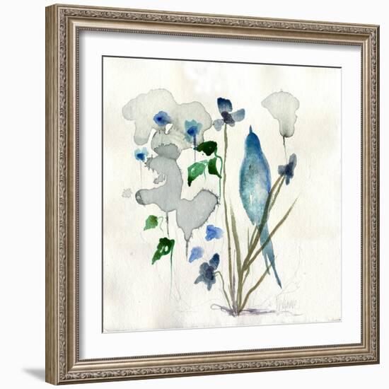 Bluebird Raindrops-Wyanne-Framed Giclee Print