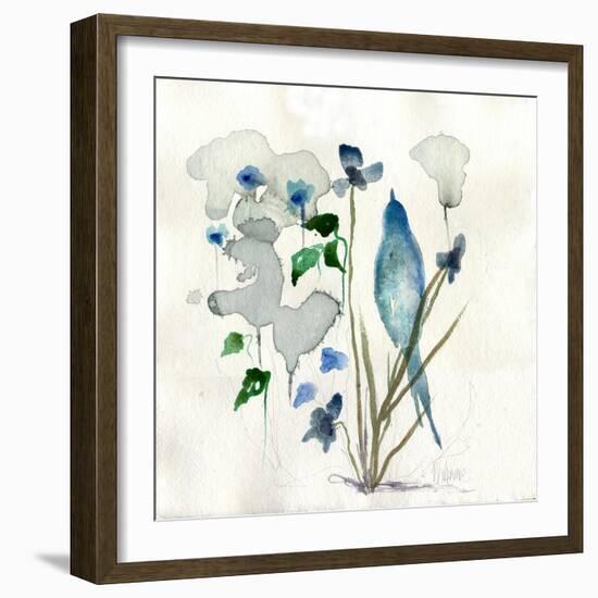 Bluebird Raindrops-Wyanne-Framed Giclee Print