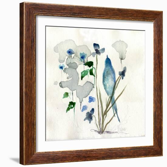 Bluebird Raindrops-Wyanne-Framed Giclee Print