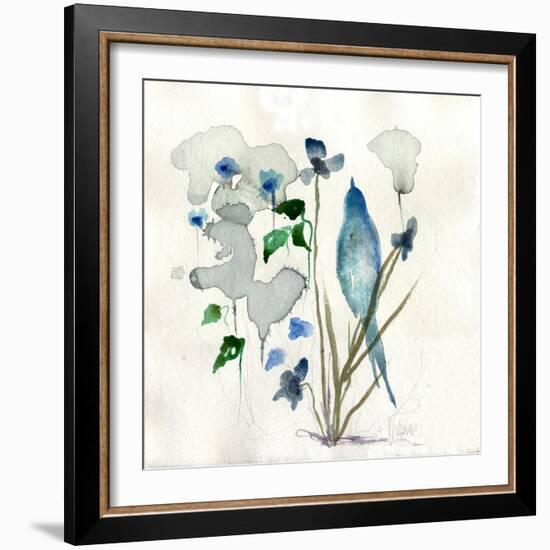 Bluebird Raindrops-Wyanne-Framed Giclee Print