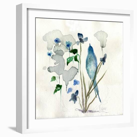 Bluebird Raindrops-Wyanne-Framed Giclee Print