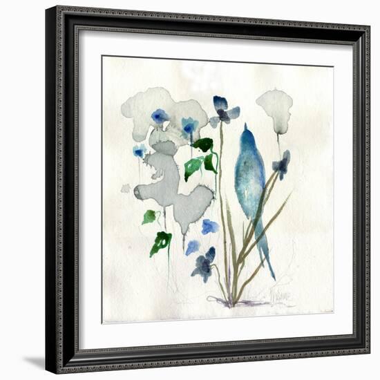 Bluebird Raindrops-Wyanne-Framed Giclee Print