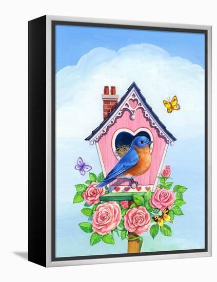 Bluebird Valentine-Geraldine Aikman-Framed Premier Image Canvas