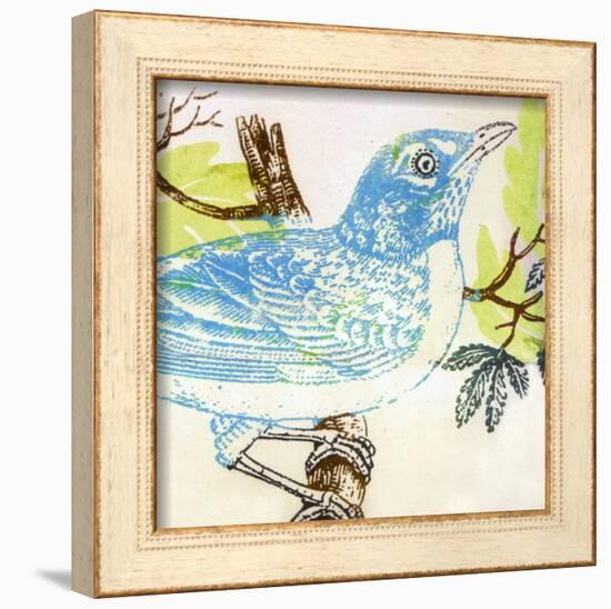 Bluebird-Swan Papel-Framed Art Print