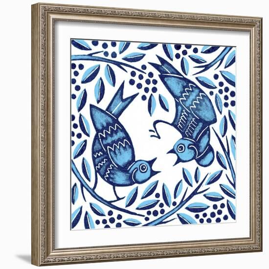 Bluebirds, 2010-Nat Morley-Framed Giclee Print